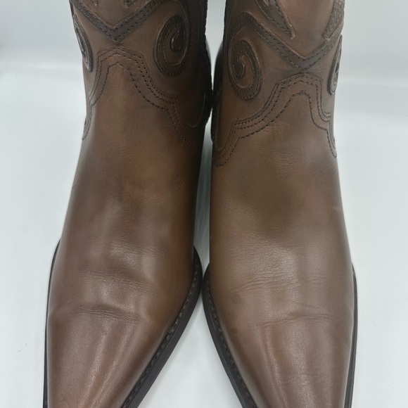 Brown Leather Western Boots - Picture 5 of 7